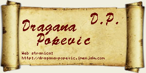 Dragana Popević vizit kartica